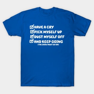 Bluey Mental Health Checklist Design T-Shirt